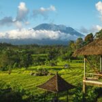 View on the mountain Agung. Bali, Indonesia.